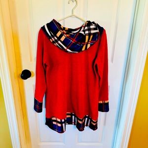 ❤️👗Long Sleeve Dress with Scoop Neck Collar👗❤️